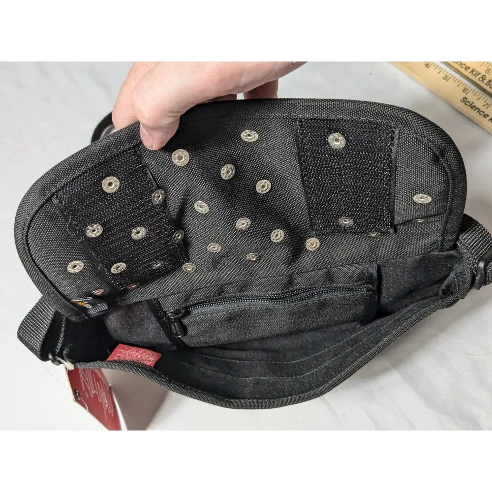 MANHATTAN PORTAGE X MILK CORDURA NYLON STUDDED Black XXS Messenger Bag‎ NEW